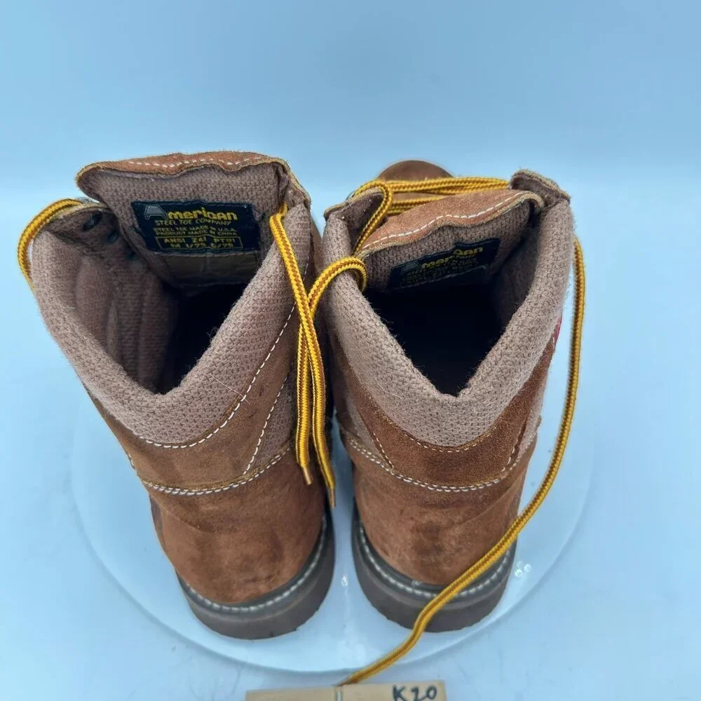 Mack Men Size 11 Brown Suede Leather Steel Toe Oil Resistant Work Boot